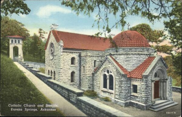 Eureka Springs Catholic Church and Steeple