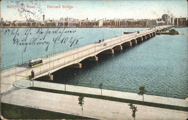 Boston Massachusetts Havard Bridge _ Feldpost