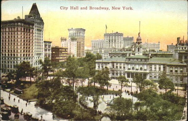 New York City City Hall and Broadway