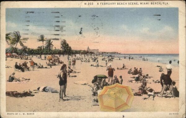 Miami Beach A February Beach Scene