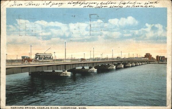 Cambridge Massachusetts Havard Bridge  _ Charles River