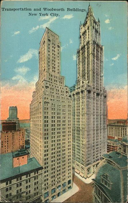 New York City Transportation and Woolworth Buildings