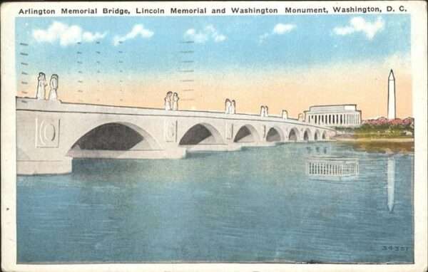 Washington DC Arlington Memorial Bridge _ Lincoln Mem