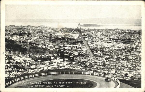 San Francisco California San Francisco and Bay as seen from Twin
