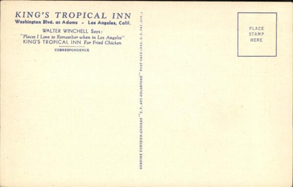 Los Angeles California Kings Tropical Inn _ Corner Washington – Bild 2