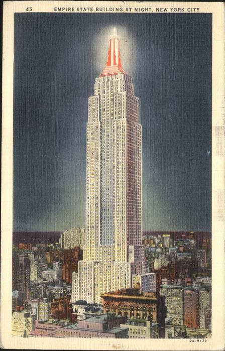 New York City Empire State Building at Night