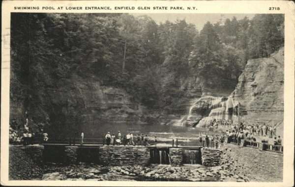 Elmira New York Swiming Pool at Lower Entrance _ Enfiel