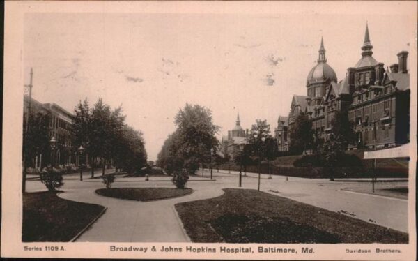 Baltimore Maryland Broadway and John Hopkins Hospital