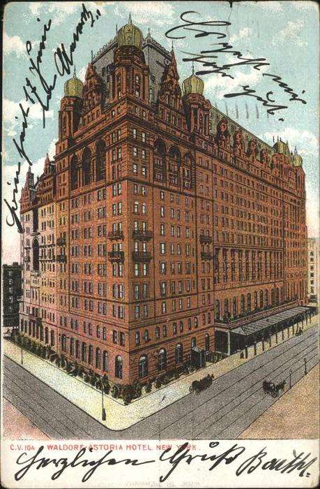 New York City Waldorf Astoria Hotel