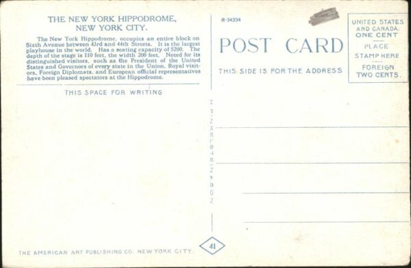 New York City The Hippodrome – Bild 2