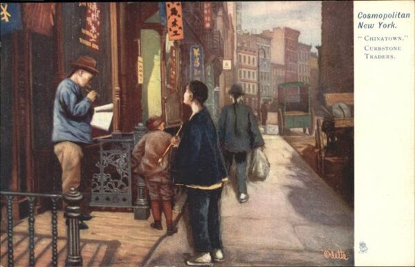 New York City Cosmopolitan NY _ Chinatown Curbstone T