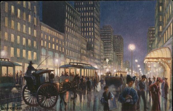New York City Broadway at Night
