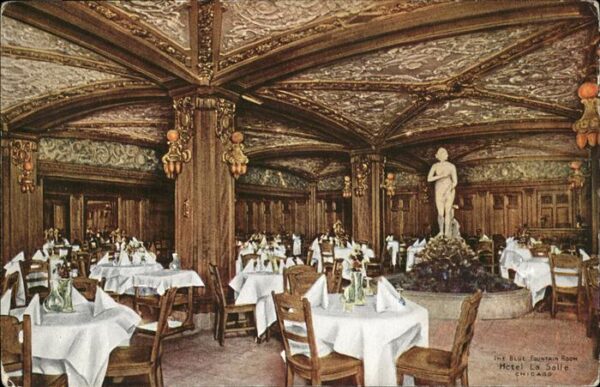 Chicago Illinois The Blue Fontain Room Hotel La Salle