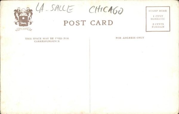 Chicago Illinois The Blue Fontain Room Hotel La Salle – Bild 2