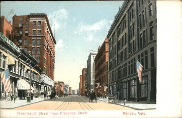 Denver Colorado Seventeenth Street from Arapohoe Street