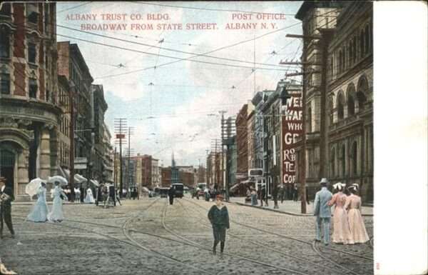Albany New York Albany Trust Co Bldg _ Broadway from St