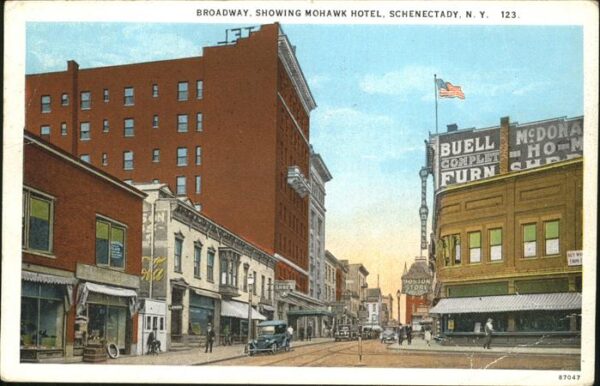 Schenectady Broadway _ showing Mohawk Hotel