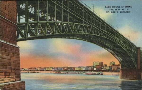 St Louis Missouri Eads Bridge Showing