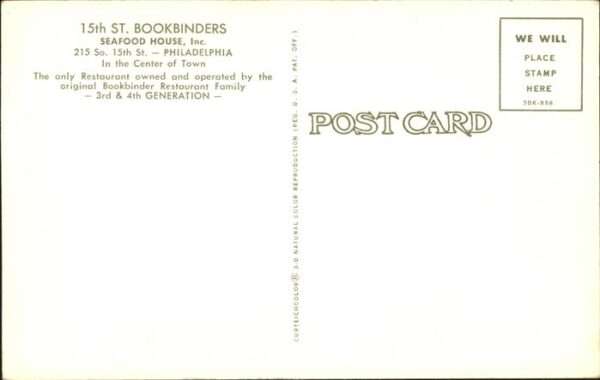 Philadelphia Pennsylvania Bookbinders Seafood House Restaurant – Bild 2