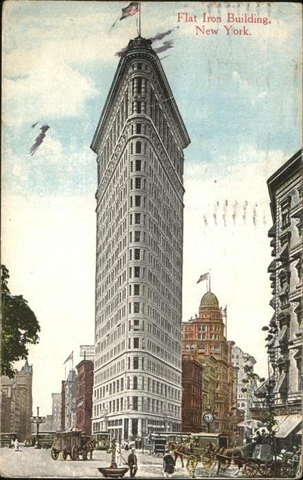 New York City Flat Iron Building Pferdewagen