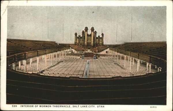 Salt Lake City Interior of Mormon Tabernacle