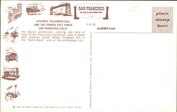 San Francisco California Telegraph Hill Coit Tower – Bild 2