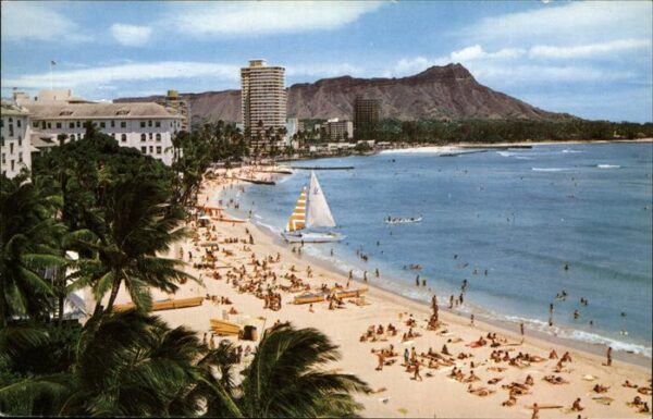 Waikiki Beach Segelboote Baden