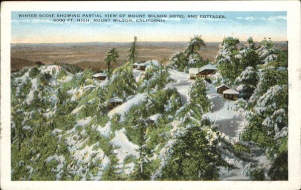 Mount Wilson Winter Scene Mount Wison Hotel Cottages