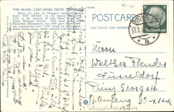 Chicago Illinois The Drake Hotel Lake Shore Drive – Bild 2