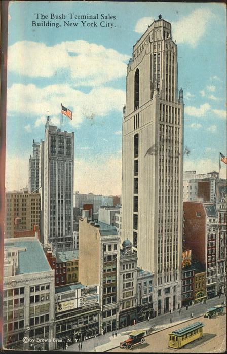 New York City Bush Terminal Sales Building Auto Stras