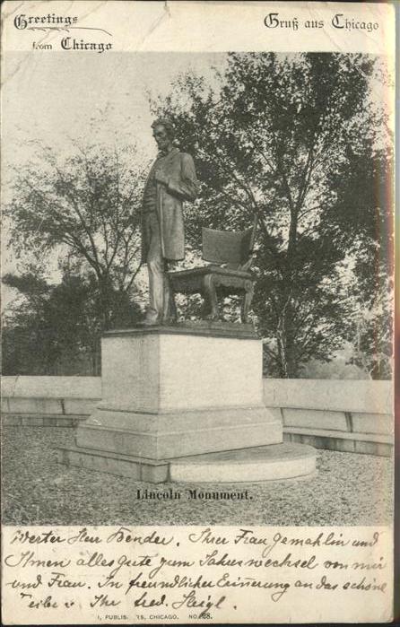 Chicago Illinois Lincoln Monument