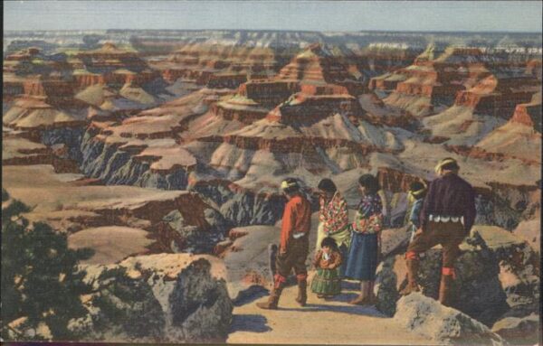 Grand Canyon Indianer im Canyon