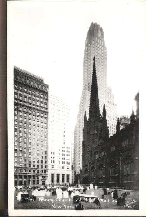 New York City Trinity Church Wall Street