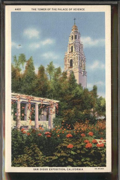San Diego California Tower of Palace of Science Exposition