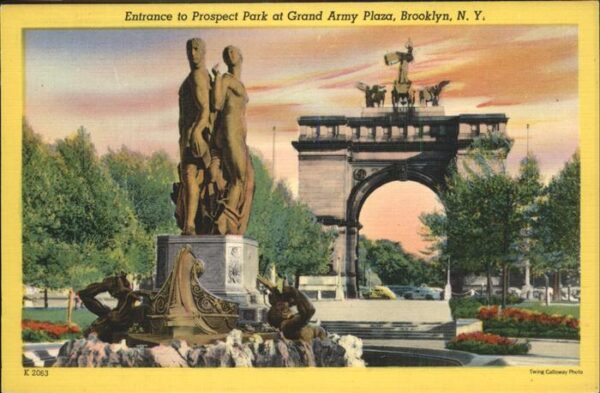 Brooklyn New York Entrance to Prospect Park Grand Army Pl