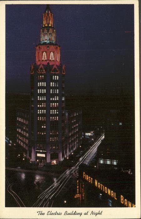 Buffalo New York Electric Building at Night