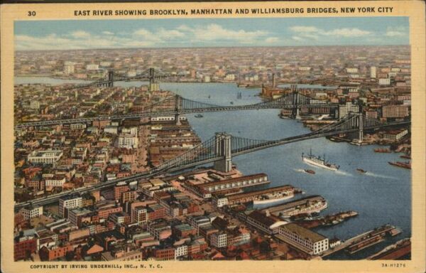 New York City Brooklyn Manhattan Williamsburg Bridge