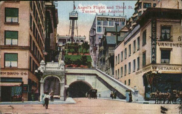 Los Angeles California Angels Flight Third Street Tunnel