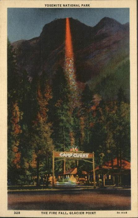 Yosemite National Park Fire Fall Glacier Point