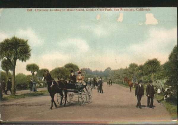 San Francisco California Golden Gate Park Pferdekutsche