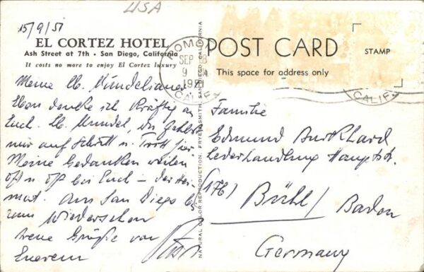San Diego California El Cortez Sky Room Bar Drinking Frauen – Bild 2