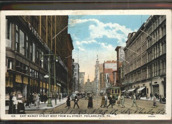 Philadelphia Pennsylvania East Market Street Strassenbahn