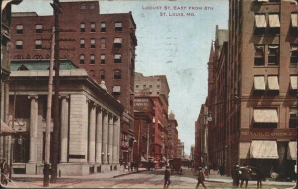 St Louis Missouri Locust St. East  Pferdewagen