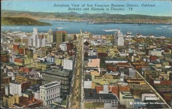 Oakland California Fliegeraufnahme Sanf Fransico Business