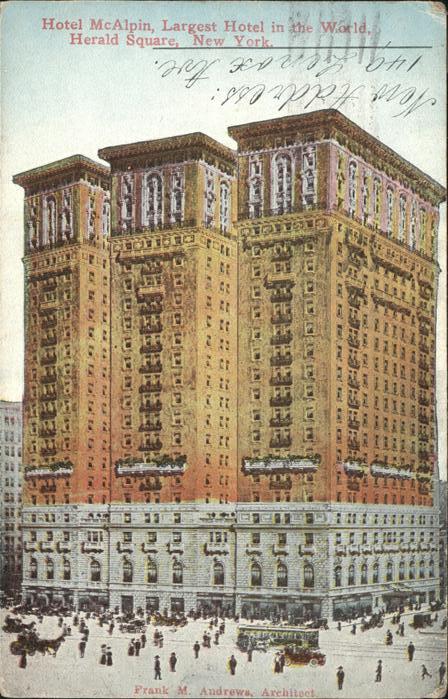 New York City Hotel McAlpin Herald Square Strassenbah
