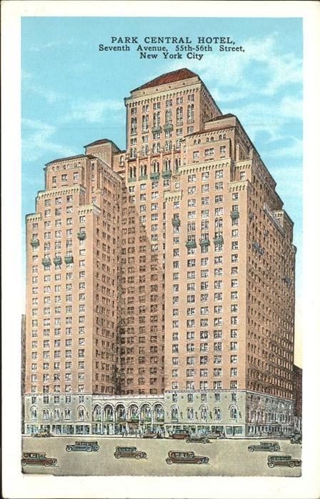 New York City Park Central Hotel Autos