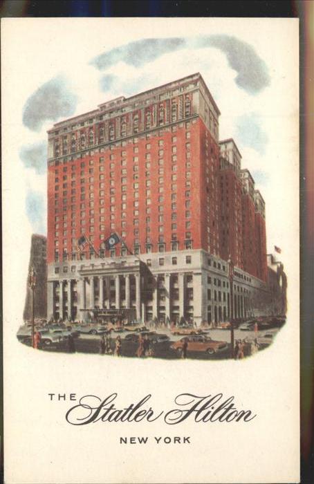 New York City Statler Hilton Hotel Autos