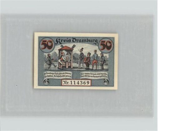 Dramburg Pommern 50 Pfennig