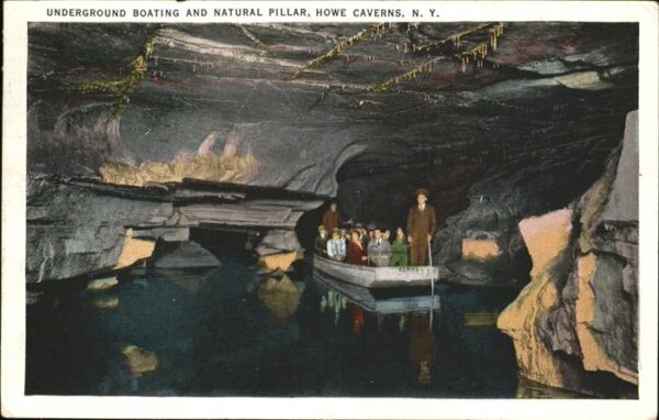 Hoehlen Caves Grottes Undergroung boating Howe Caverns Natura