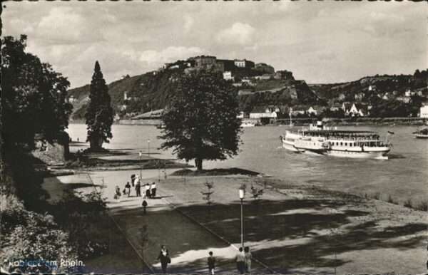 Dampfer Seitenrad Koblenz am Rhein